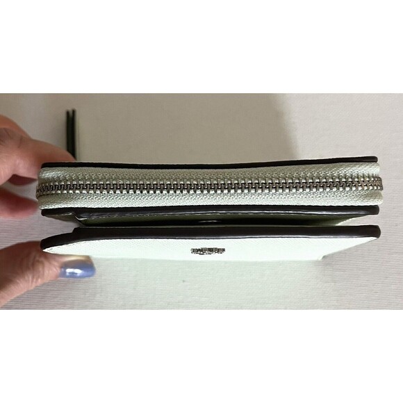 New Tory Burch Emerson Mini Saffiano Leather Wallet Meadow Mist - Picture 3 of 5